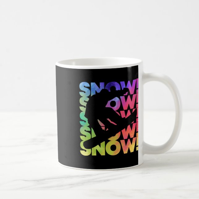 Mug Nouvelle saison de snowboard coloré Snowboard (Droite)
