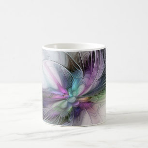 Mug Nouvelle vie, Colorful Abstrait Fractal Art Imagin
