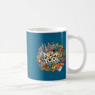 Mug Nouvelle ville de York icône de la skyline grand c