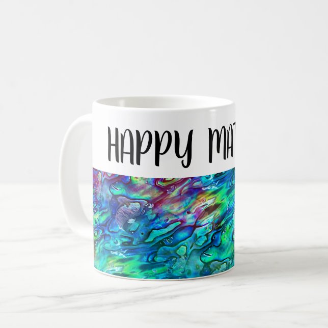 Mug Nouvelle-Zélande Abalone Paua Shell Motif 1 (Devant gauche)