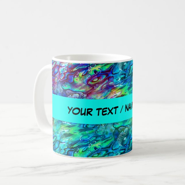 Mug Nouvelle-Zélande Abalone Paua Shell Motif 1 (Devant gauche)