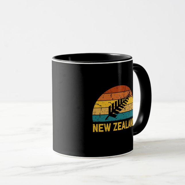 Mug Nouvelle-Zélande Rétro  (Devant droit)