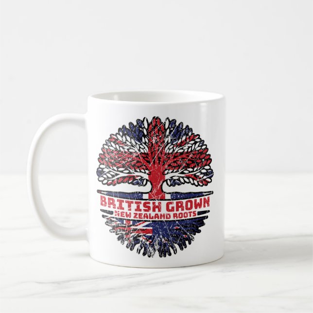 Mug Nouvelle-Zélande Royaume-Uni British Tree Roots (Gauche)