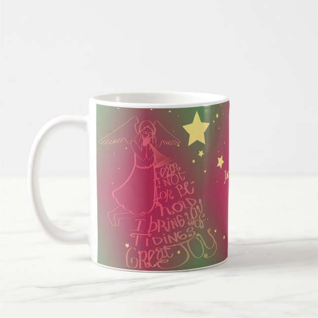 Mug "...nouvelles de la grande joie" Angel Christmas M (Gauche)