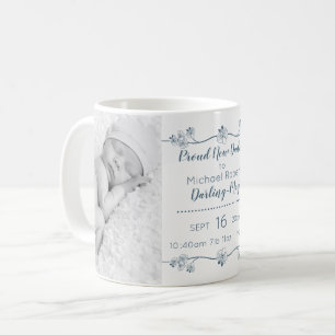 Mug Nouvelles Photos de Bébé Papa et Statistiques de N
