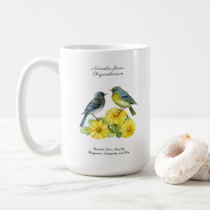 Mug Novembre Mois de naissance Fleur Chrysanthème Oise