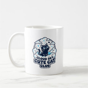 Mug Nuage Ciel Mignon Chat Amoureux de Chats T-Shirt A