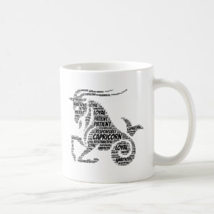 Mug Nuage de mot de signe de zodiaque d'astrologie de
