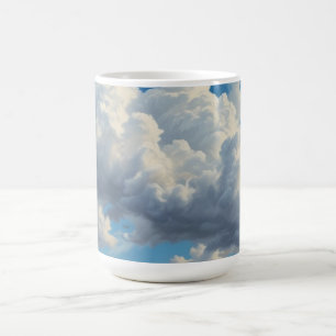 Mug Nuages blancs et ciel bleu clair