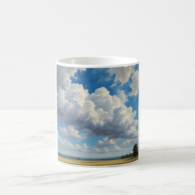 Mug Nuages blancs et ciel bleu clair (Centre)