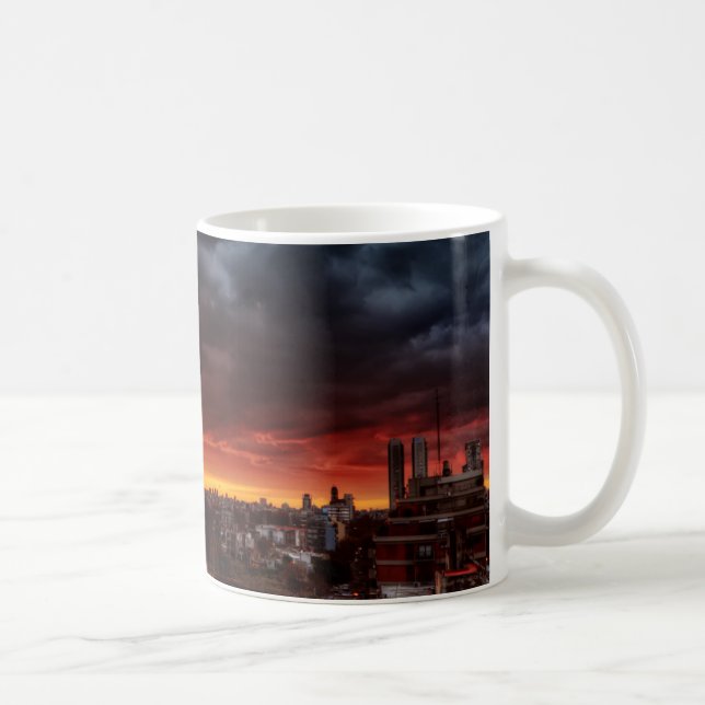 Mug Nuages, coucher du soleil et rouge (Droite)