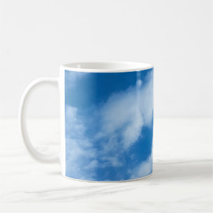 Mug Nuages dans le ciel Blanc et Bleu