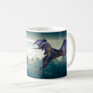 Mug Nuages de dragon volant d'Imaginaire