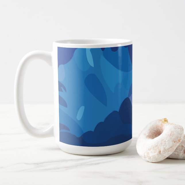 Mug Nuages de tempête colorés  (Avec donut)
