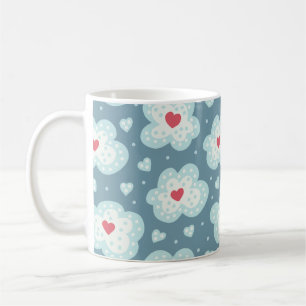 Mug Nuages d'hiver Coeurs de neige