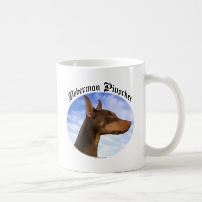 Mug Nuages Doberman Pinscher (Droite)