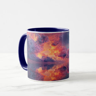 Mug Nuages Dramatiques Surréalistes Avec Coucher de So