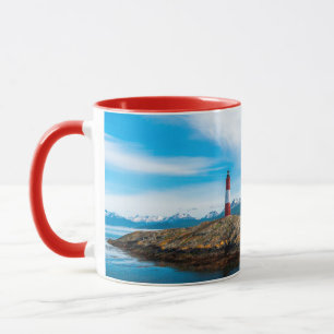 Mug Nuages sur un phare près d'Ushuaia, Argentine