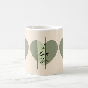 Mug Nuances de cœur vert