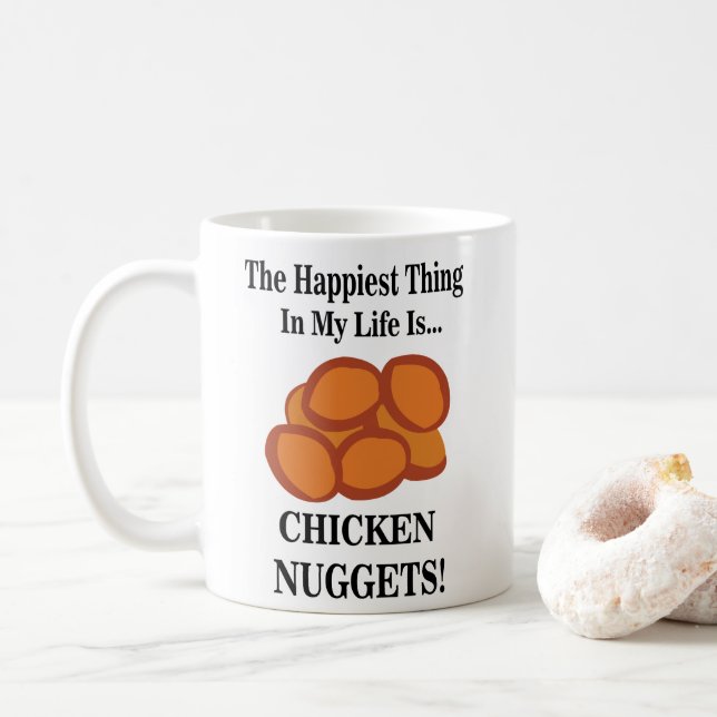 Mug Nugget de poulet Fast Food Drôle  (Avec donut)