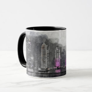 Mug Nuit aquarelle Qatar