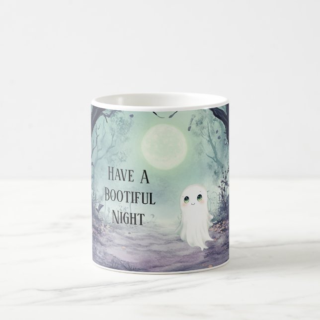 Mug Nuit Bootiful Pleine Lune Fantôme Halloween (Centre)
