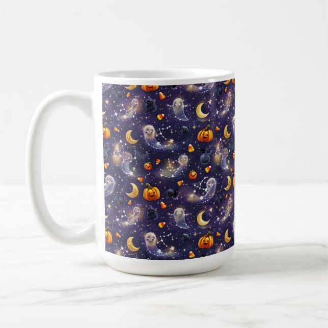 Mug Nuit d'automne avec des fantômes (Gauche)