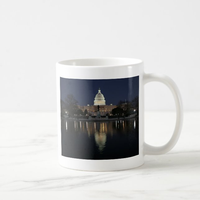 Mug Nuit de bâtiment de capitol des USA (Droite)