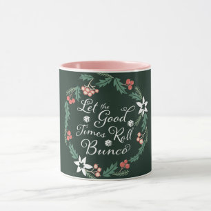 Mug Nuit de jeu de matrices de Noël de Bunco décembr
