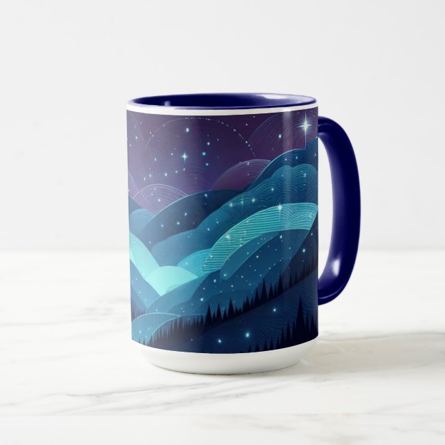 Mug Nuit de Starry Hills (Devant droit)