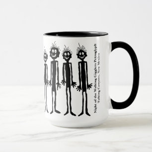 Mug Nuit des Gigglers à pied Petroglyph