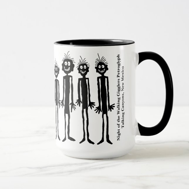 Mug Nuit des Gigglers à pied Petroglyph (Droite)