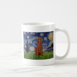 Mug Nuit étoilée - Caniche rouge foncé #1