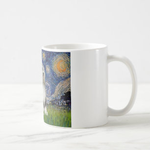 Mug Nuit étoilée - Noir & Blanc Tibétain Terrier