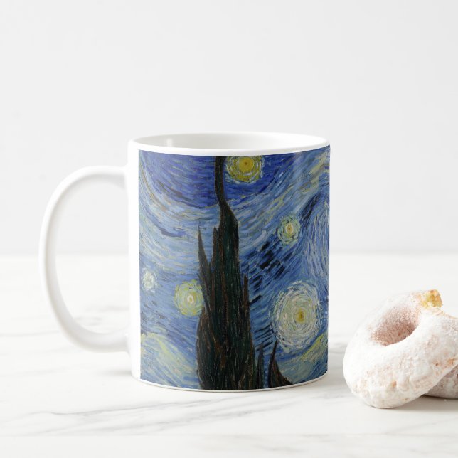 Mug "Nuit étoilée" par Van Gogh (Avec donut)