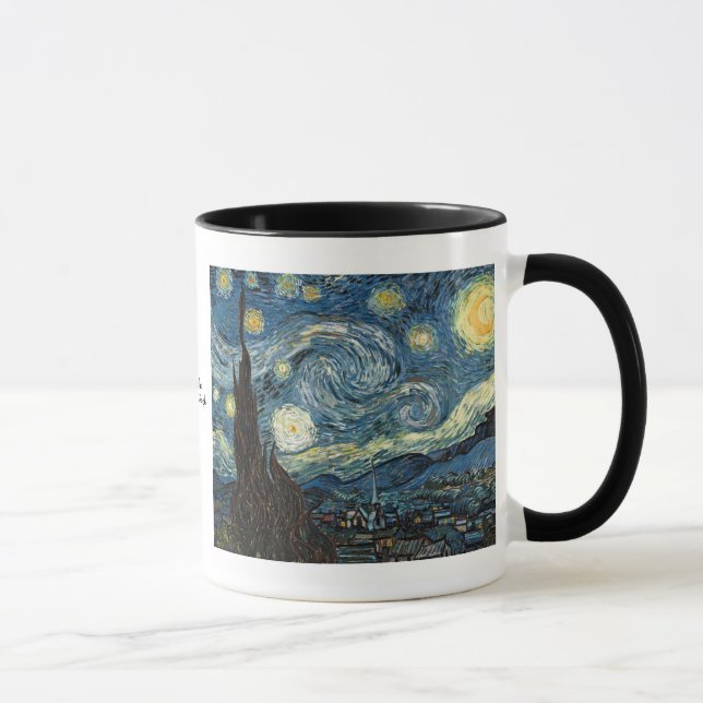 Mug Nuit étoilée par Vincent van Gogh (Droite)
