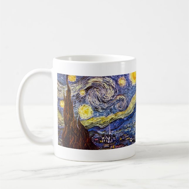 Mug Nuit étoilée par Vincent Willem Van Gogh (Gauche)