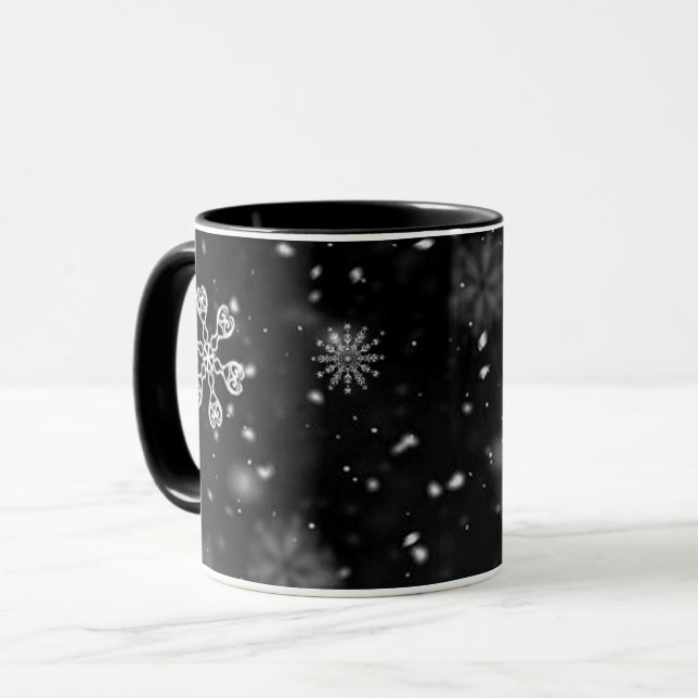 Mug NUIT ÉTOILÉE SOMBRe | CADEAU DE FÊTE CÉLESTE (Devant gauche)