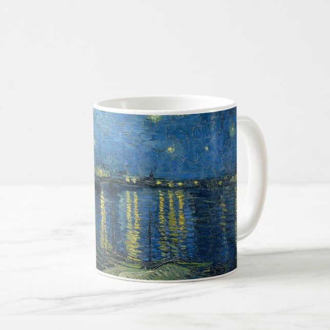 Mug Nuit étoilée sur le Rhône (Devant droit)