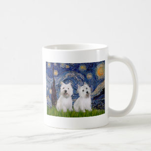 Mug Nuit étoilée - Westies (deux)
