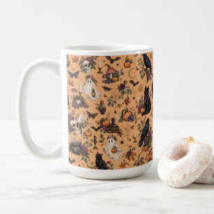 Mug Nuit mystique d'Halloween avec des chats noirs et