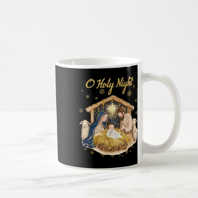 Mug Nuit Sainte Religieuse Noël Nativité Scène F (Droite)