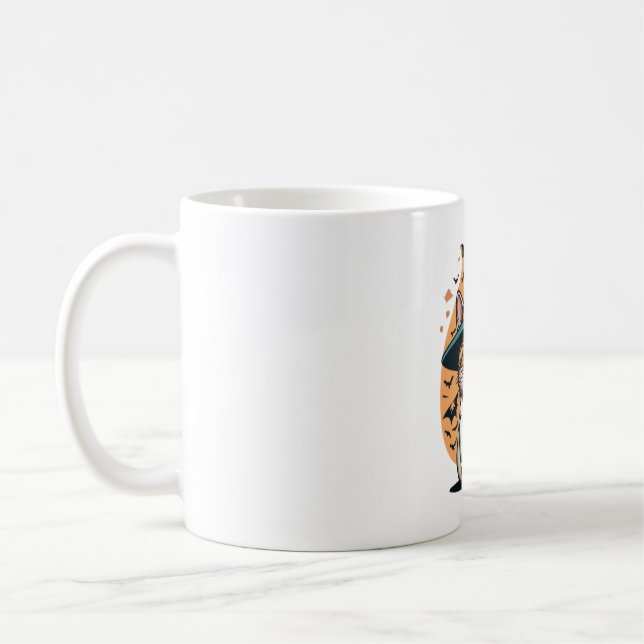 Mug Nuit Shift Feline One Infirmière Éffrayante Chat (Gauche)