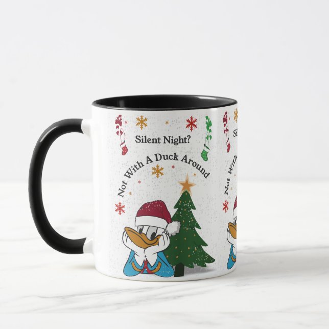 Mug Nuit silencieuse ? Pas avec un canard dans les par (Gauche)