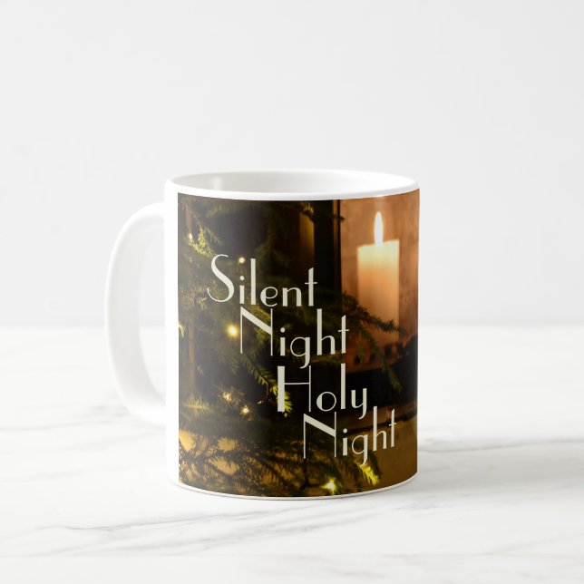 Mug "Nuit Silencieuse Sainte Nuit" Bien-aimée Carol de (Devant gauche)