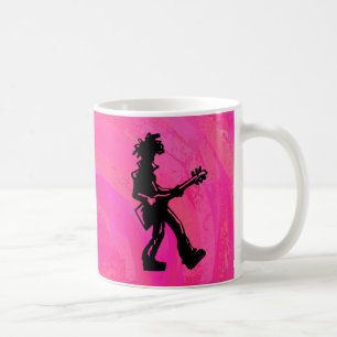 Mug Nuits de Boogie à New York Guitare Rose Chaud