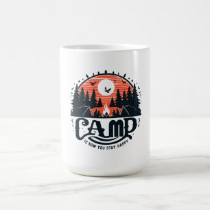 Mug Nuits De Feu De Campement Au Milieu Des Forêts De
