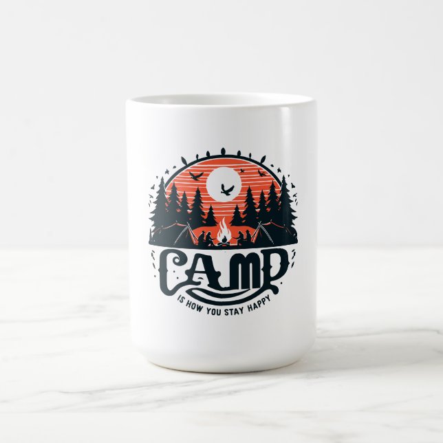 Mug Nuits De Feu De Campement Au Milieu Des Forêts De  (Centre)