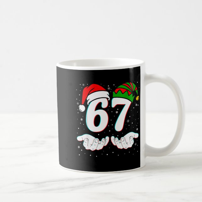 Mug Number 67 Matching Six Seven 6 7 Meme 6-7 Christma (Droite)