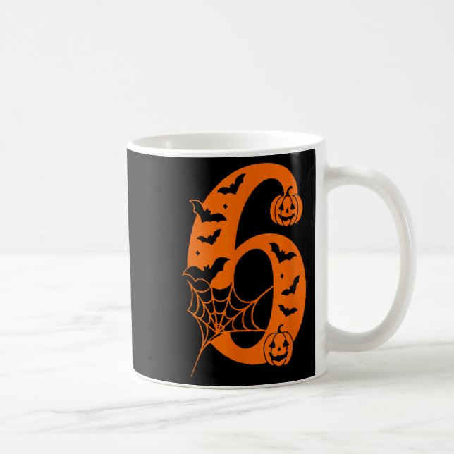 Mug Number 6 Funny Meme Saying 6 7 Six Seven Halloween (Droite)